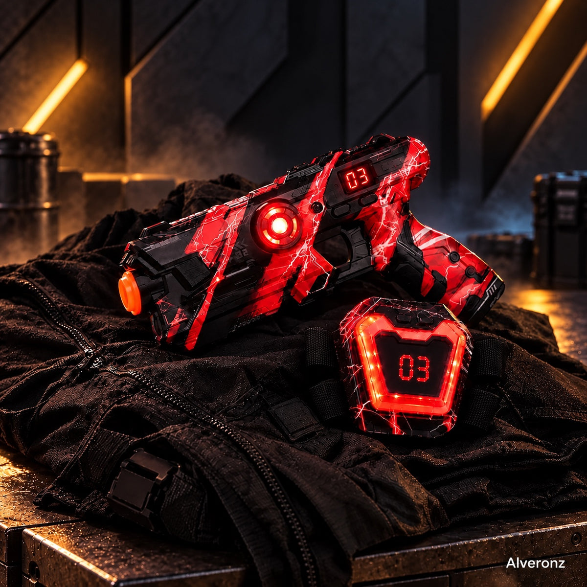 4-Player Laser Tag Set – Rechargeable Indoor Battle Game for Kids & Family
