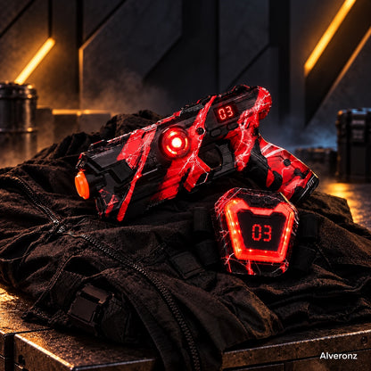 4-Player Laser Tag Set – Rechargeable Indoor Battle Game for Kids & Family