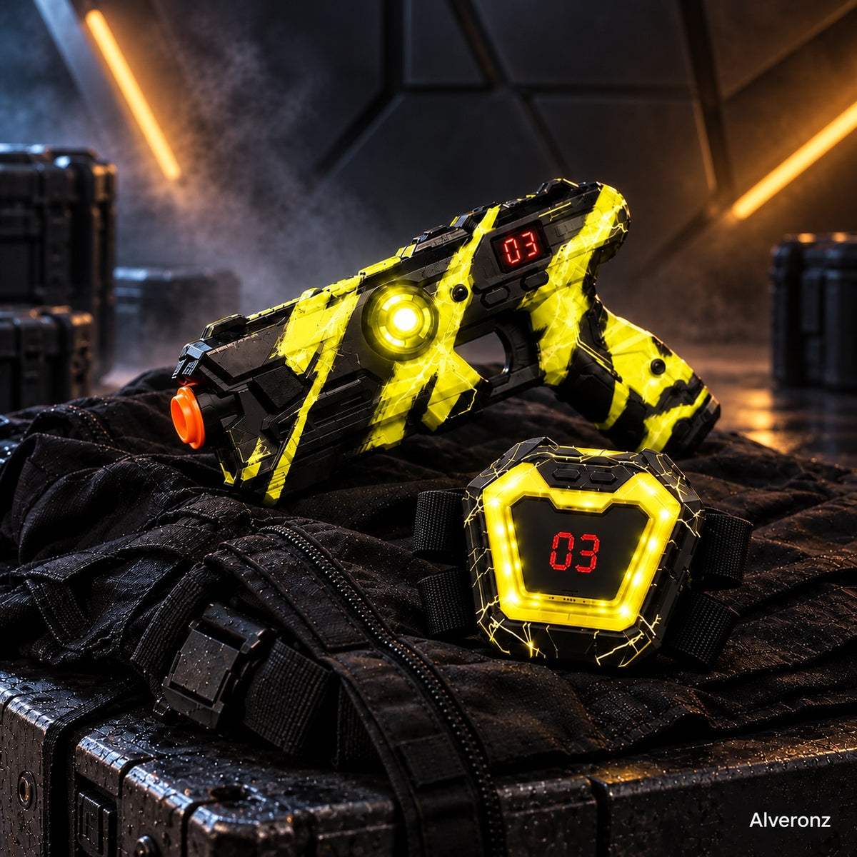 4-Player Laser Tag Set – Rechargeable Indoor Battle Game for Kids & Family