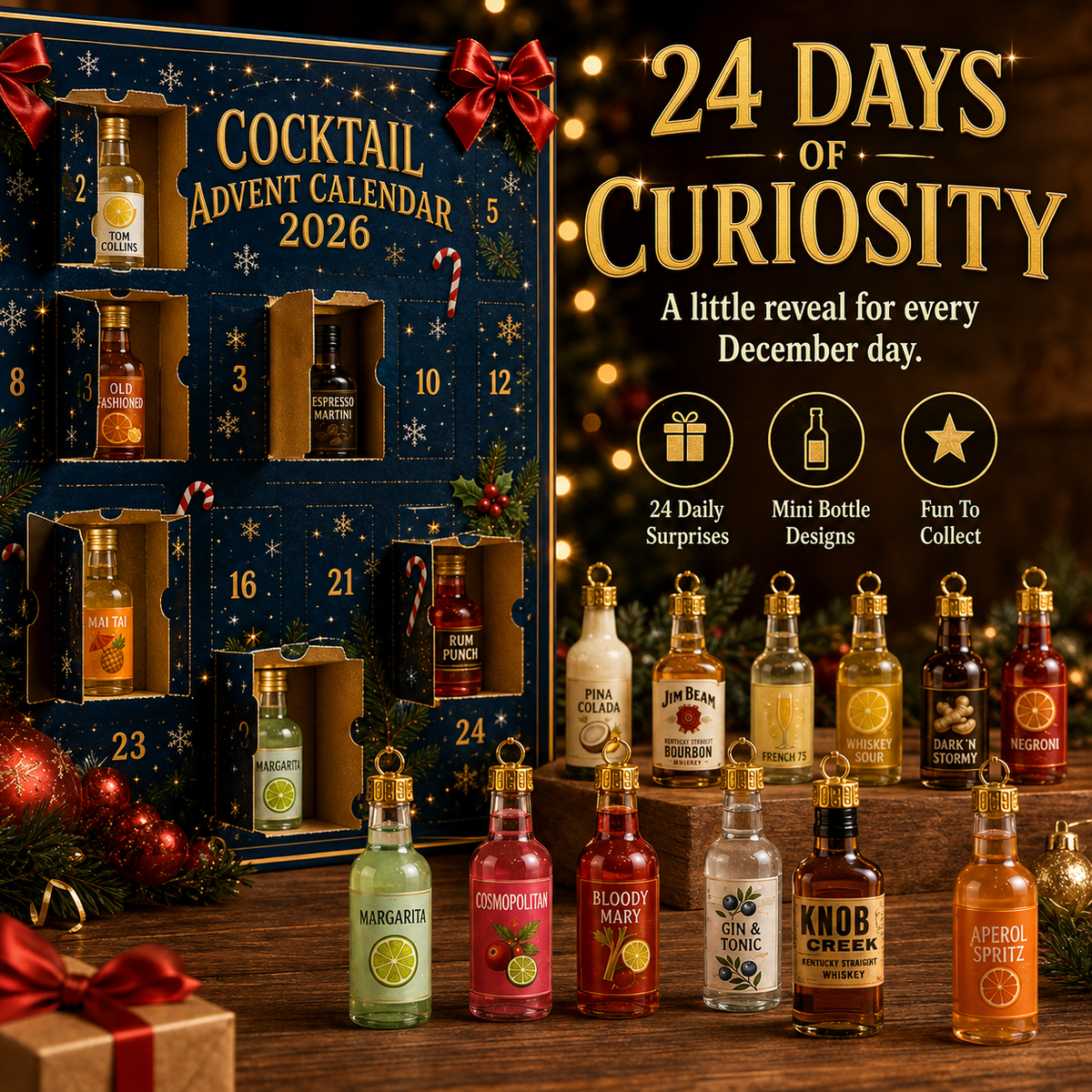 Advent calendar Christmas display