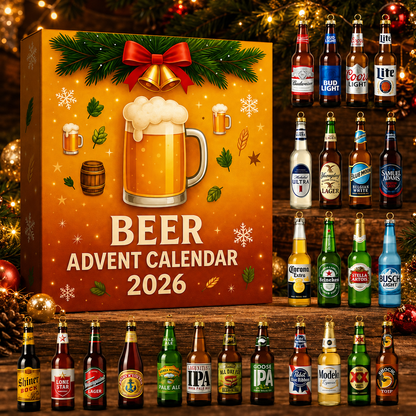 Beer style decorative acrylic advent calendar