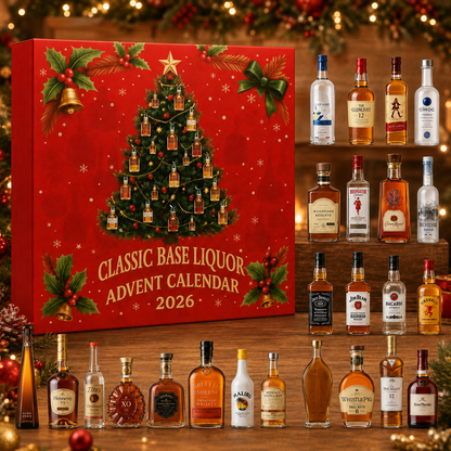 Classic Base Liquor — decorative acrylic calendar reference