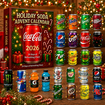 Holiday Soda — decorative acrylic calendar reference