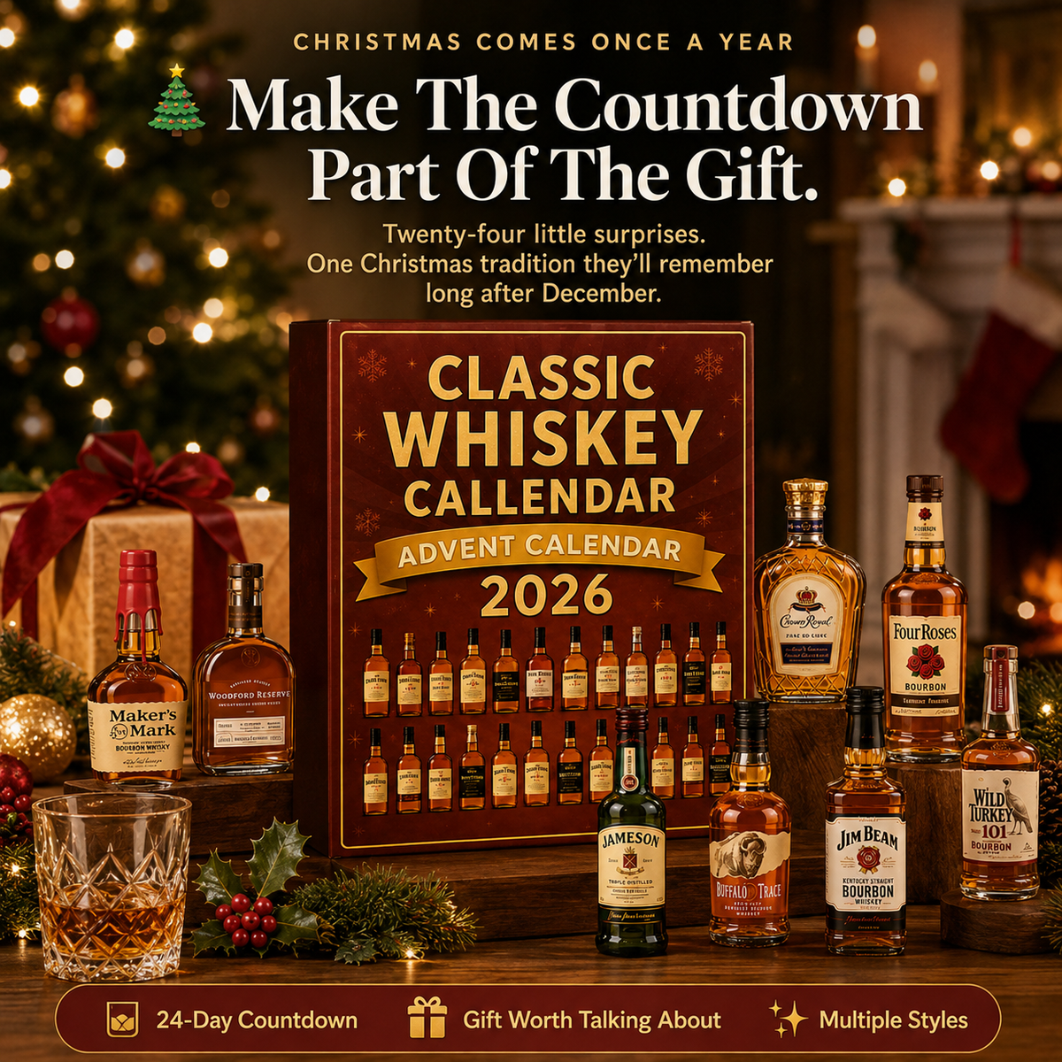 Christmas Advent Calendar holiday collection — decorative acrylic calendar reference