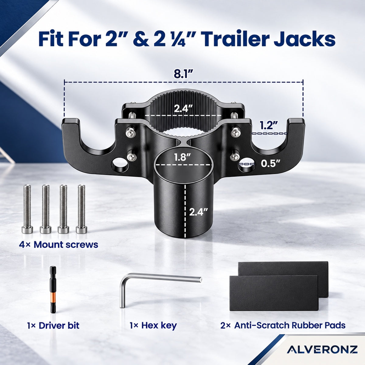 Alveronz-Aluminum Trailer Towing Chain Organizer