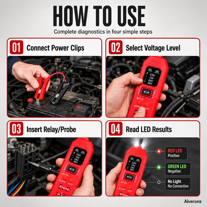 ALEVRONZ-Automotive Circuit Tester with Digital Display