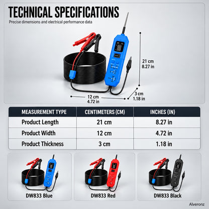 ALEVRONZ-Automotive Circuit Tester with Digital Display