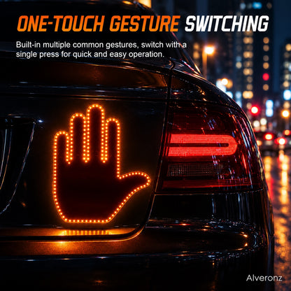 Alveronz-LED Car Finger Sign