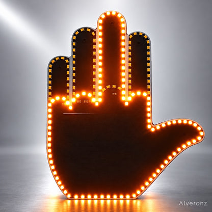 Alveronz-LED Car Finger Sign