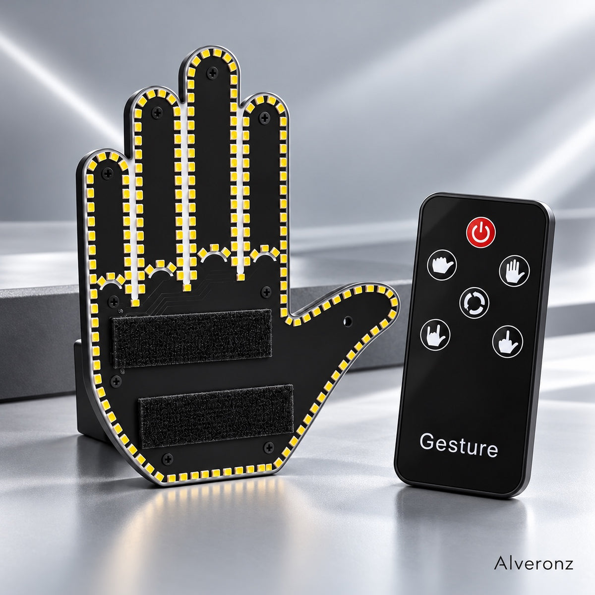 Alveronz-LED Car Finger Sign