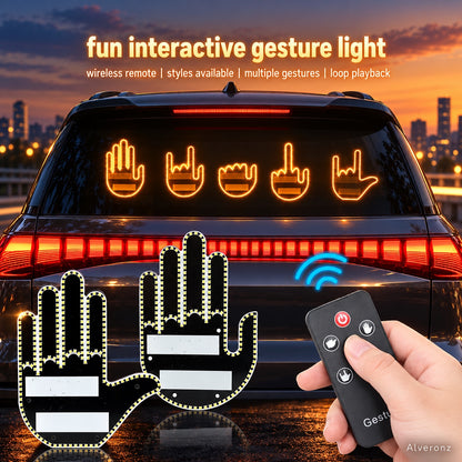 Alveronz-LED Car Finger Sign