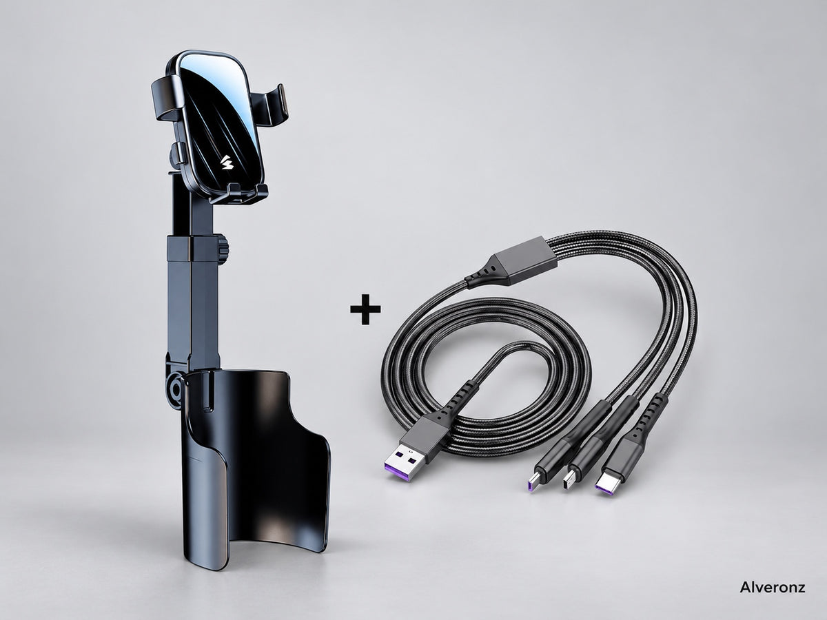 Alveronz-Car Cup Holder Phone Mount