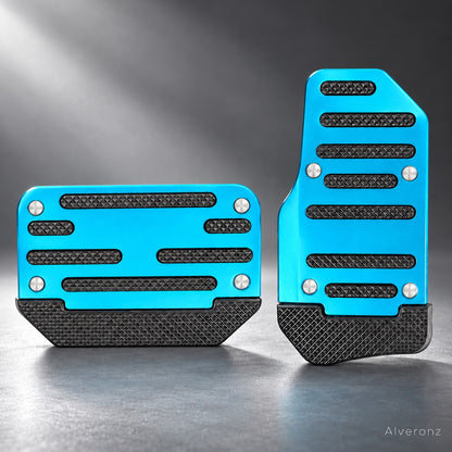 Alveronz-2PCS NonSlip Universal Automatic Foot Brake Gas Cover Pad Pedal Accessories Car