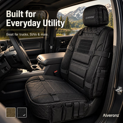Alveronz-Tactical MOLLE Car Seat Cover Organizer