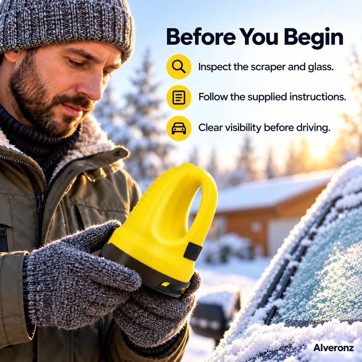 Alveronz-ClearFrost Electric Ice Scraper