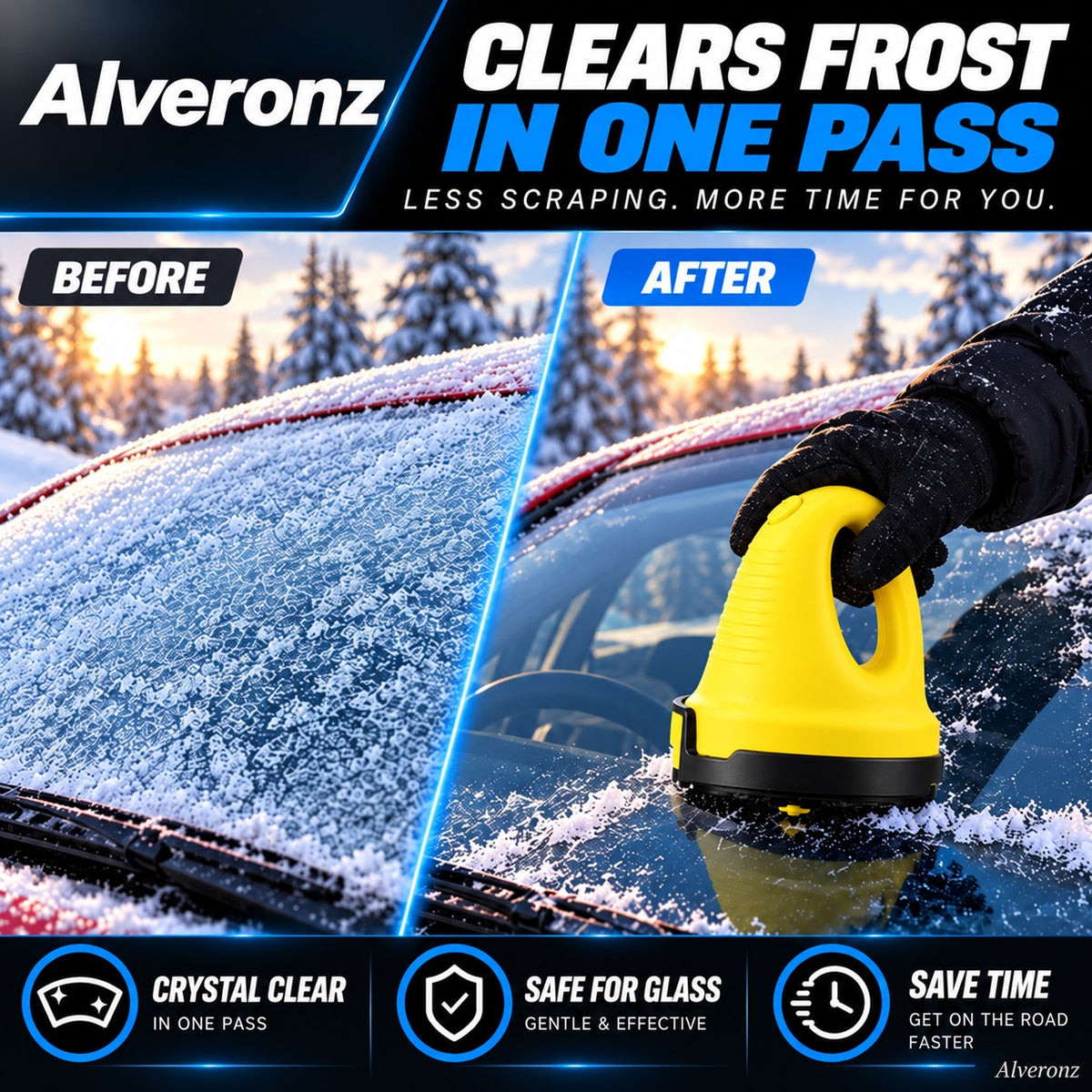 Alveronz-ClearFrost Electric Ice Scraper