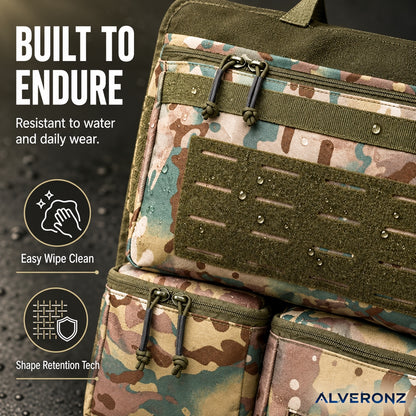 Alveronz-Heavy-Duty Tactical-Style Seat-Back Organizer | MOLLE Webbing for Modular Gear Expansion