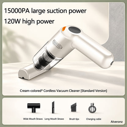 ALVERONZ - Cordless car vacuum – 15000Pa suction, lightweight, long battery life!